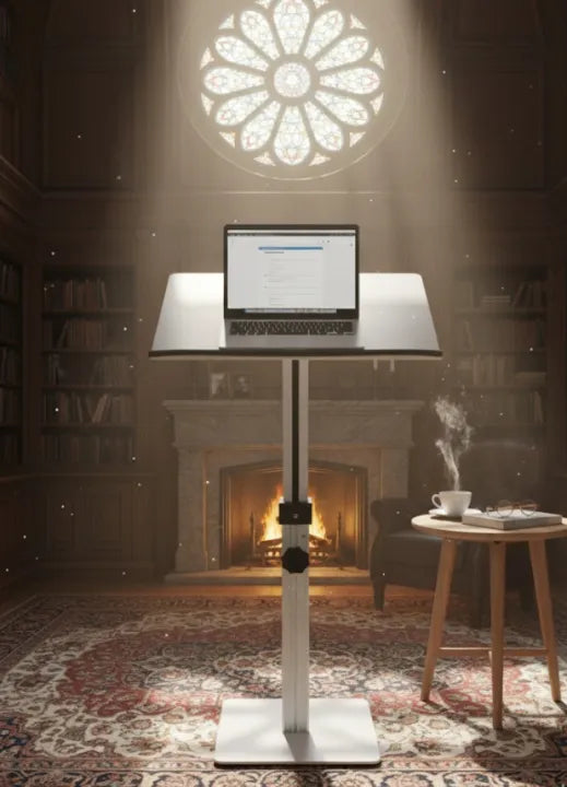 Portable Ergonomic 33-Inch Aluminium Laptop & Presentation Stand