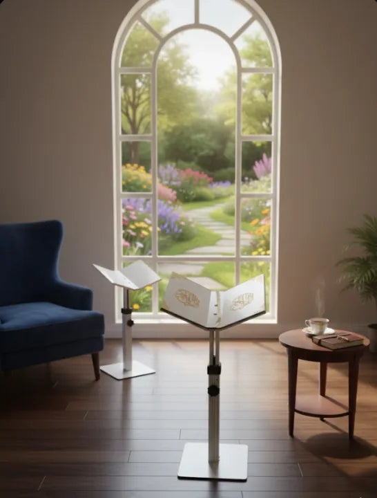 Luxury Golden Acrylic & Aluminium Adjustable Reading Stand