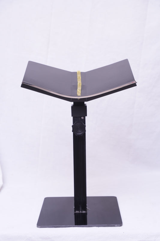 Quran Stand Adjustable Black 33” height White